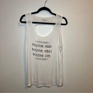 Miken Flow Positive Mind Positive Vibes Positive Life Tank Top Size L